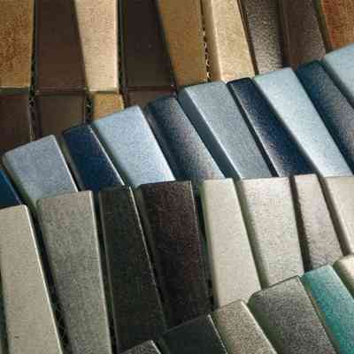 Geometric mosaic in matt painted glass, for Acqua color wall tiles 32,8x30,4 cm - Motion, Boxer