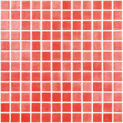Glasmosaik auf Netz, Rot 805, 31,62x31,62 cm - Vidrepur
