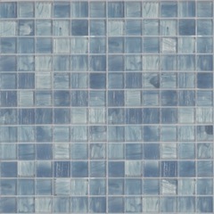 Glasmosaik grau/hellblau, Fliesen 2,5x2,5 cm, mit Einbausatz, OP 25.03 - Opera, Bisazza