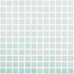 Glass mosaic on mesh, Aquamarine Cannes 511, 31,62x31,62 cm - Vidrepur