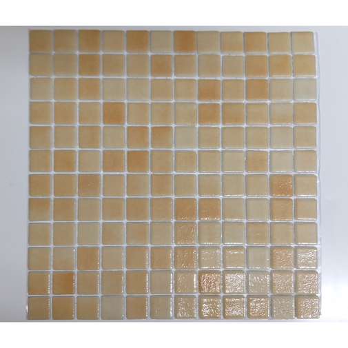 Glass mosaic on mesh, Orange 504, 31,62x31,62 cm- Vidrepur