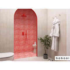 Glass mosaic on mesh, Red 805,31,62x31,62 cm- Vidrepur