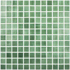 Glass mosaic on mesh, Verde 507, 31,62x31,62 cm - Vidrepur