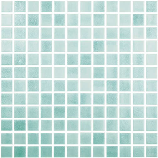 Glass mosaic on mesh, Verde Caribe 503, 30x30 cm - Vidrepur