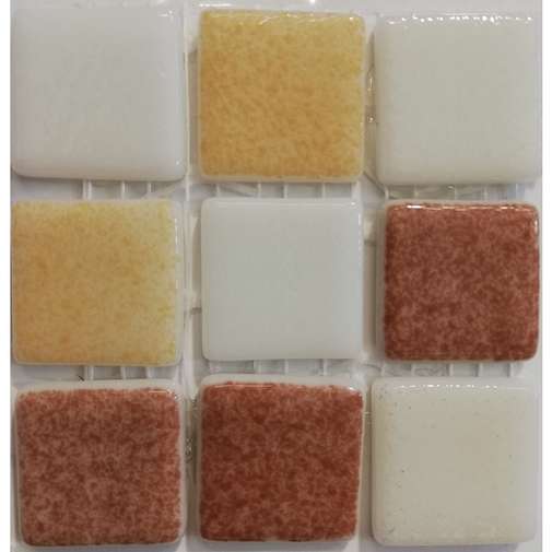 Glass mosaic on multicolored mesh, Brown, 31,62x31,62 cm - Vidrepur