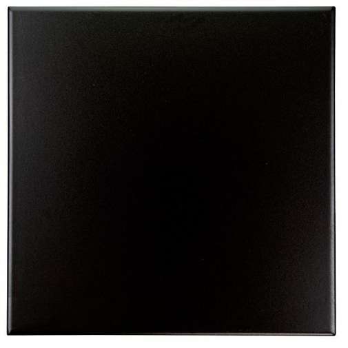 Glazed stoneware tile, 10x10 cm, matt black coating - Matt, CeSi Ceramica