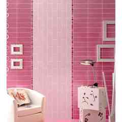 Glazed stoneware wall tile in Delicate Pink 10x30 - Tonalite Soleil