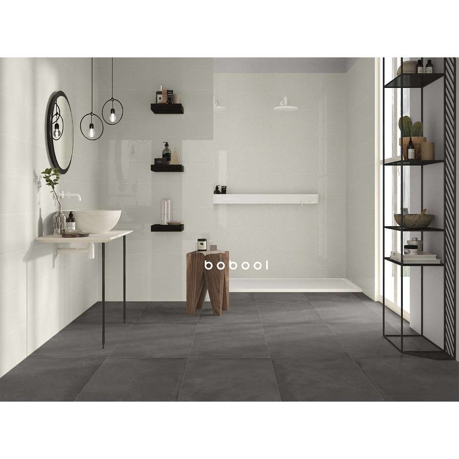 Glossy ceramic tile, Milk 20x60 cm - Smooth, Dom Ceramiche