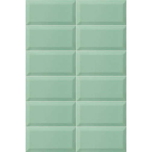 Glossy diamond-effect wall tile, Emerald 10x20 cm - Bissel, Mainzu