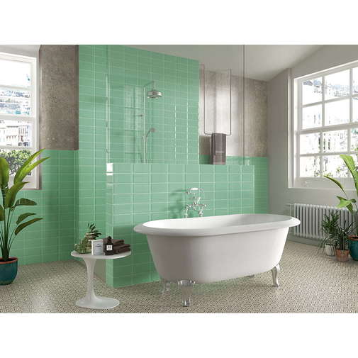 Glossy diamond-effect wall tile, Emerald 10x20 cm - Bissel, Mainzu