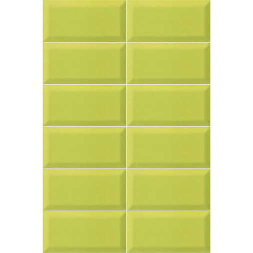 Glossy diamond effect wall tile, Y-Green 10x20 cm - Bissel, Mainzu