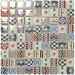 Glossy glass mosaic with multicolor cement effect, Fireworks 29x29 cm - Challenger, Boxer