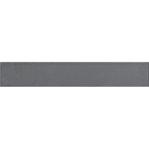 Glossy solid color wall tile, Lead Grey, 10x60 cm - Smooth, Dom Ceramiche