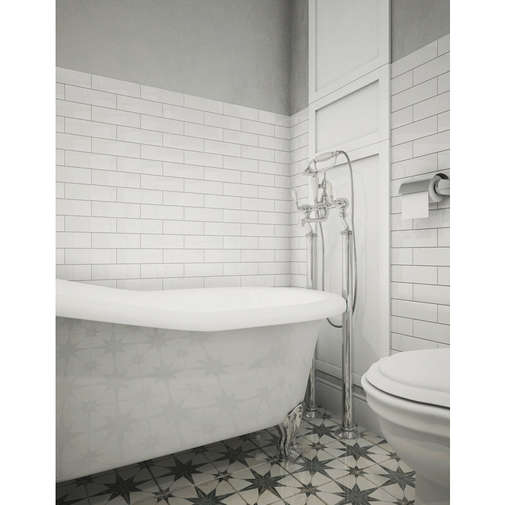 Glossy wall tile 10x30 Bianco - Kraklè, Tonalite