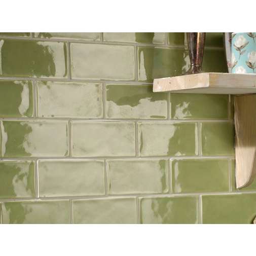 Glossy wall tile 10x30 Erba Chiara - Kraklè, Tonalite