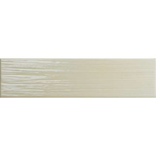 Glossy wall tile, striped effect, 10x40 Ivory - Paintboard, Tonalite