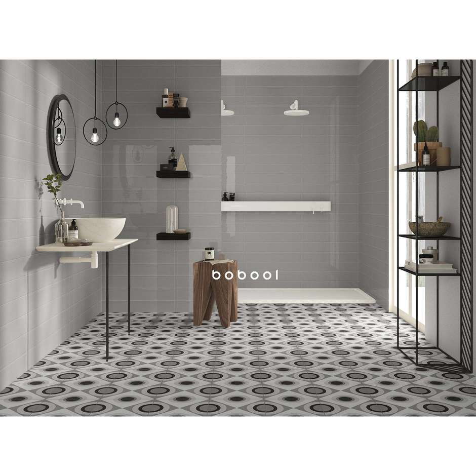 Glossy wall tile, Tin 10x60 cm - Smooth, Dom Ceramiche