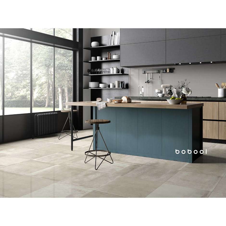 Glossy wall tile, Tin 10x60 cm - Smooth, Dom Ceramiche
