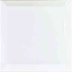 Glossy white diamond-cut wall tile, 15x15 cm - Talco CeSi