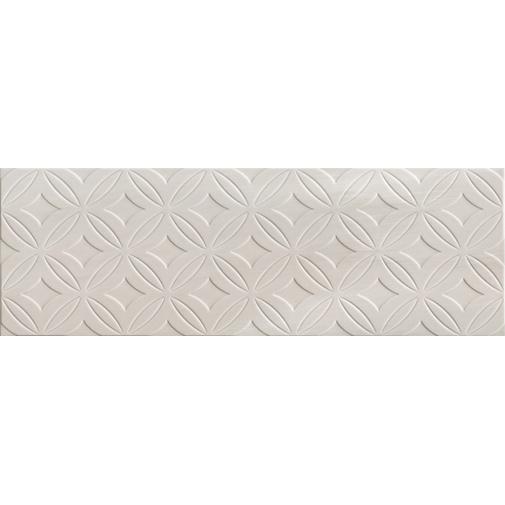 Glänzende dekorierte Wandfliese, Grey Geo, 33x100 cm - Strahler, Dom Ceramiche