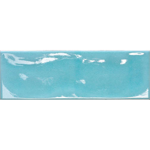 Glänzende Wandfliese 10x30 Azzurro - Kraklè, Tonalite