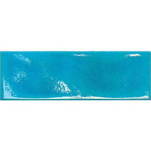 Glänzende Wandfliese 10x30 Türkis - Kraklè, Tonalite