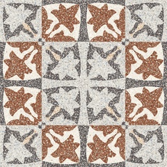 Glänzendes Vintage-Feinsteinzeug mit Marmorkörnung Patchwork 60x60 cm - Newdecò, Ceramica Sant'Agostino