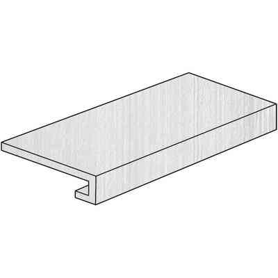 Gradone gres porcellanato effetto cemento cassero Bianco 33x60cm - Cemento, Casalgrande Padana