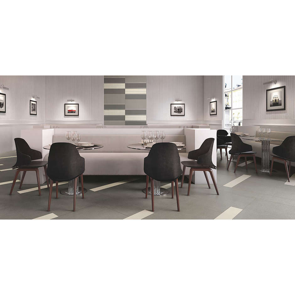 Grau Warm Grey einfarbiges Feinsteinzeug 15x90cm - Architecture, Casalgrande Padana