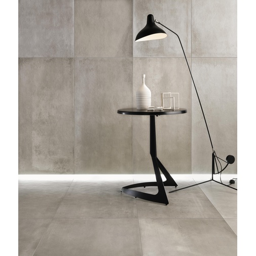 Graubeiges Feinsteinzeug in Betonoptik, Greige 59,5x119,2 cm - Entropia, Dom Ceramiche