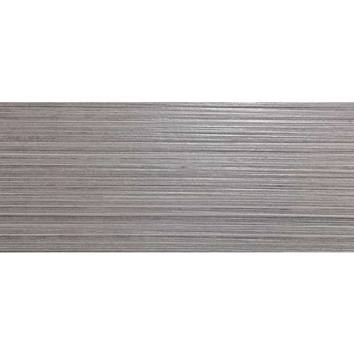 Graue Wandfliese mit Streifendekor, 25x60 cm - Domus, Ceramica Euro