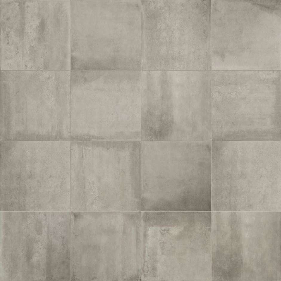 Gray beige concrete effect porcelain stoneware, 90x90 cm Greige - Entropia, Dom Ceramiche