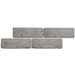 Gray reconstructed stone wall effect cladding 21,5x6,5 cm - Manhattan, Boxer