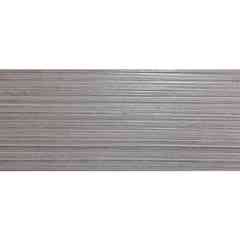 Gray wall tile with striped decoration, 25x60 cm - Domus, Ceramica Euro
