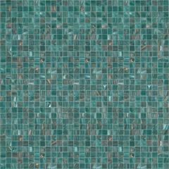 Green glass micromosaic 10.42 with installation kit - Gemme, Bisazza