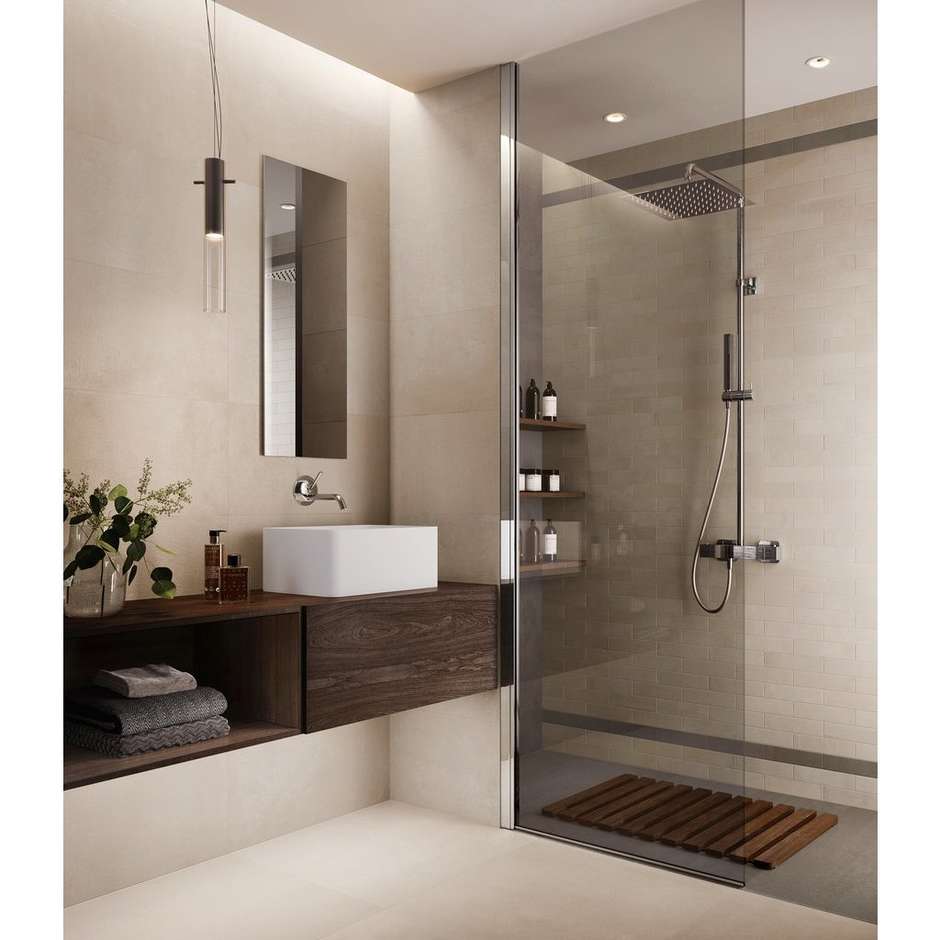 Gres effetto argilla Sabbia 120x120 cm - Ritual, Ceramica Sant'Agostino