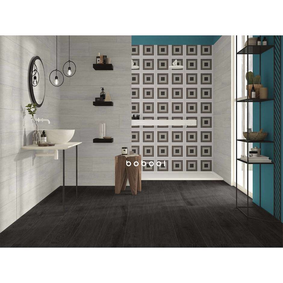 Gres effetto cementina decoro beige 25x25 Square - Comfort C, Dom Ceramiche