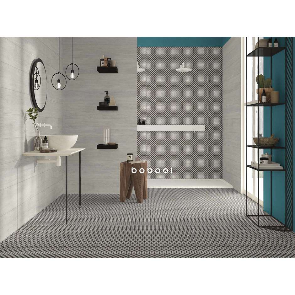 Gres effetto cementina decoro grigio 25x25 Geo - Comfort C, Dom Ceramiche