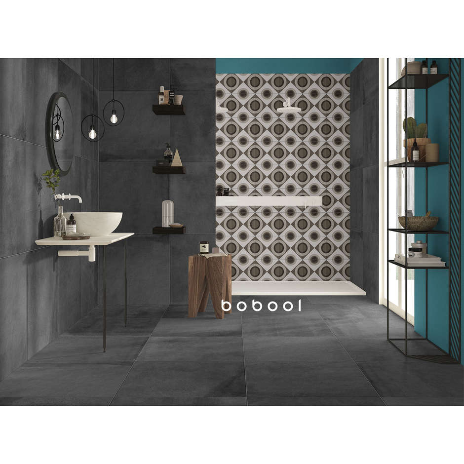 Gres effetto cemento Antracite 59,5x59,5 lappato - Entropia, Dom Ceramiche
