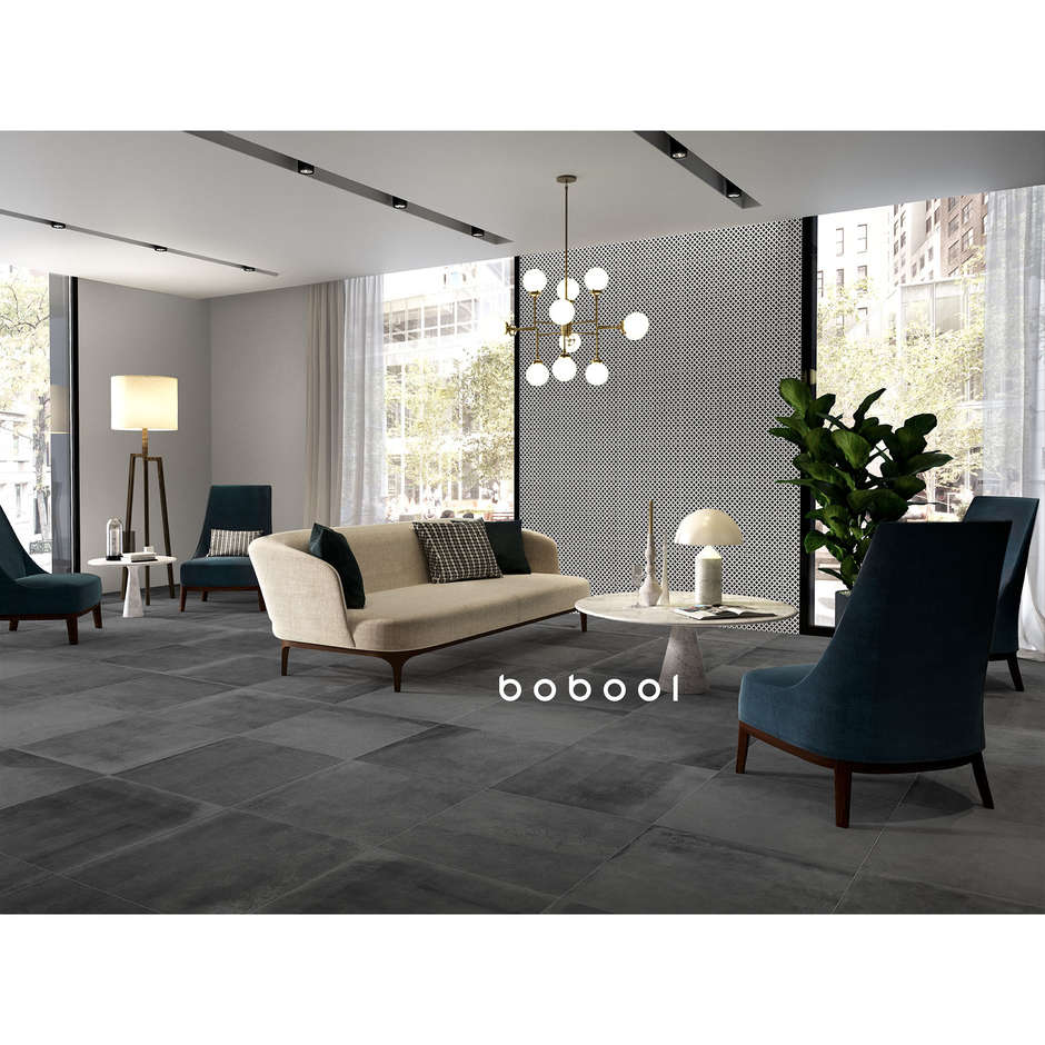 Gres effetto cemento Antracite 59,5x59,5 lappato - Entropia, Dom Ceramiche