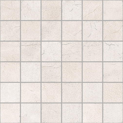 Gres effetto cemento Mosaico Concrete White 30x30 - Set, Sant'Agostino