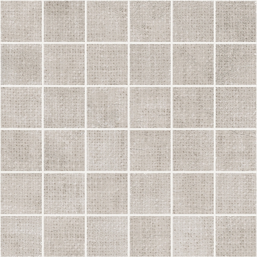 Gres Mosaico effetto cemento/tessuto Dress Pearl 30x30 - Set, Ceramica Sant'Agostino