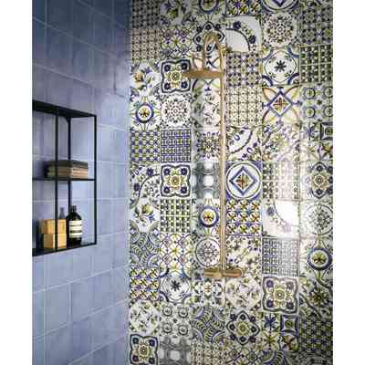 Gres Porcellanato azzurro lucido 20x20 cm - Vita, Ceramica Sant'Agostino