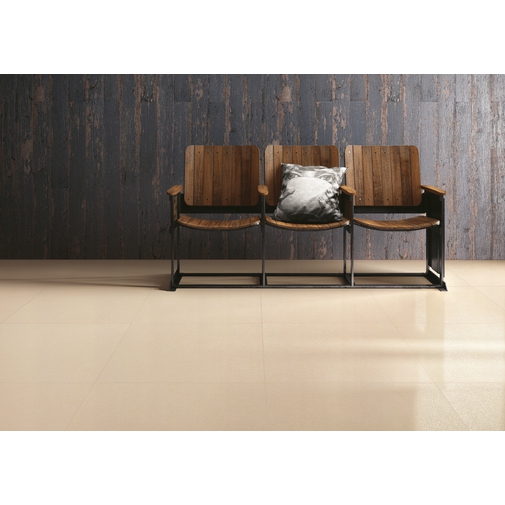 Gres porcellanato design attuale effetto pietra semilucido colore avorio Ivory 60x60 cm - Geotech, Blustyle