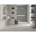 Gres porcellanato effetto cemento, 29,6x59,5 cm White - Uptown, Dom Ceramiche