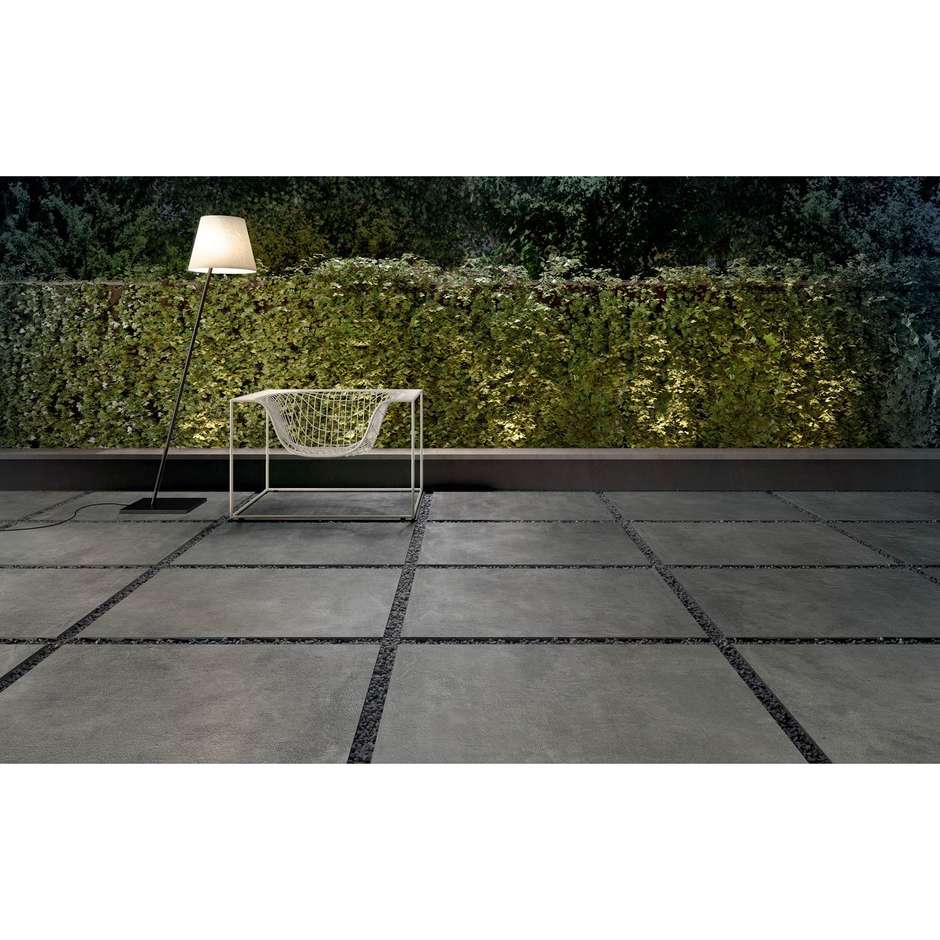 Gres porcellanato effetto cemento Concrete Dark 90x90 - Set, Ceramica Sant'Agostino