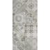 Gres porcellanato effetto cemento decorato su fondo grigio argento, 30x60 cm, Multi Dekor Silver- Uptown, Dom Ceramiche