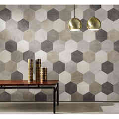 Gres porcellanato effetto cemento, esagonale, 21x18,2 cm, Taupe Back - Icon, Unicom Starker