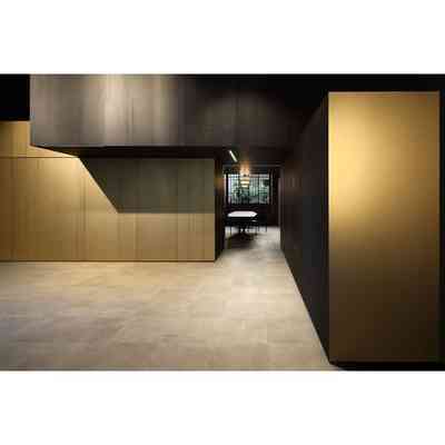 Gres porcellanato effetto cemento, Fango  60x120 cm - Lines 2/A, Ceramica Bardelli