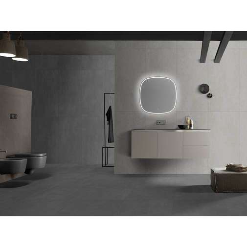 Gres porcellanato effetto cemento, grigio,  60,3X60,3 cm - Ambiente, Cotto Petrus